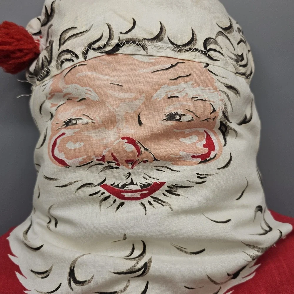 Vintage‎ 60s, 70s Santa Claus Printed Sew And Stuff Pillow Doll 24